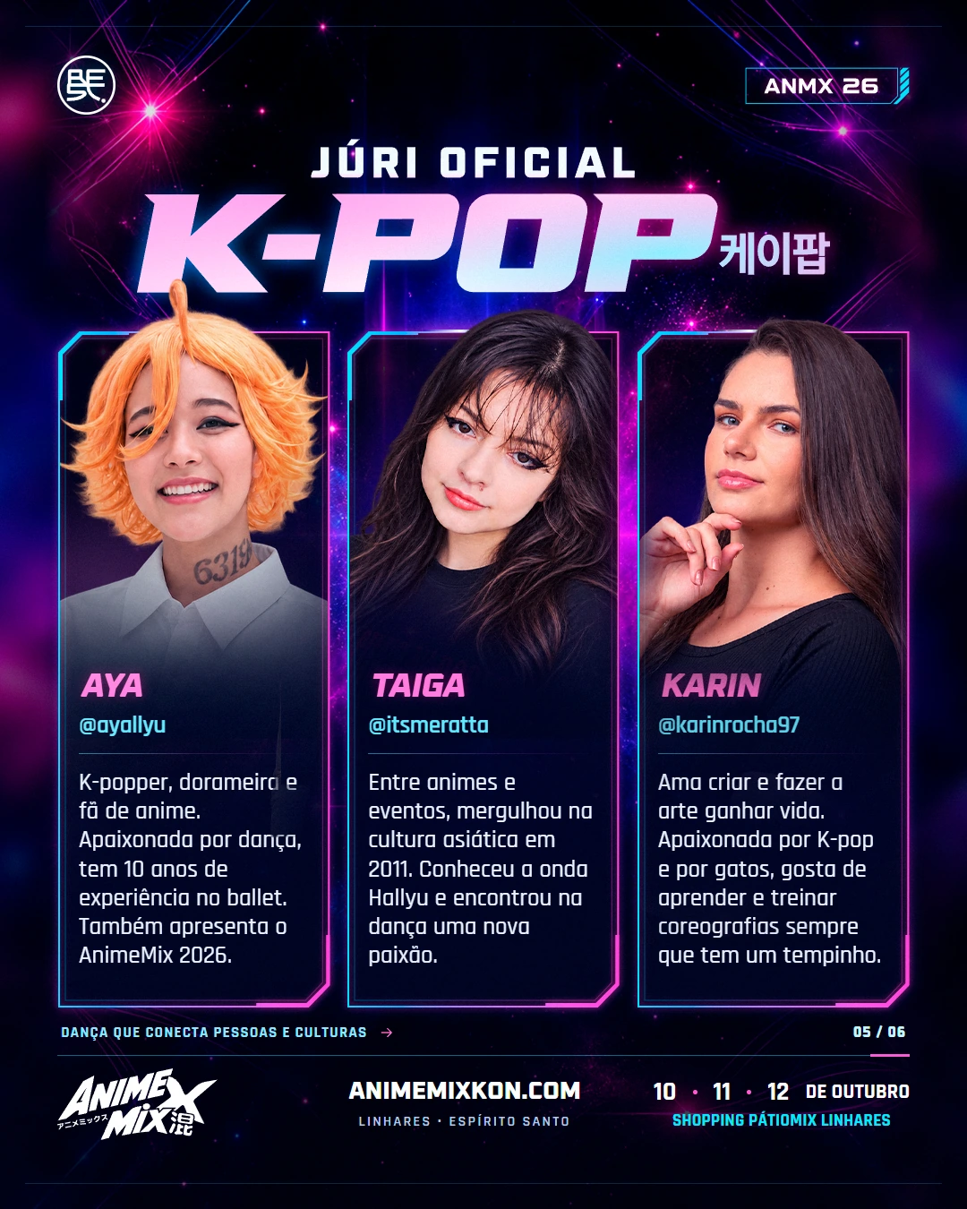 Conheça a trajetória das juradas de K-pop: Aya, Taiga e Karin