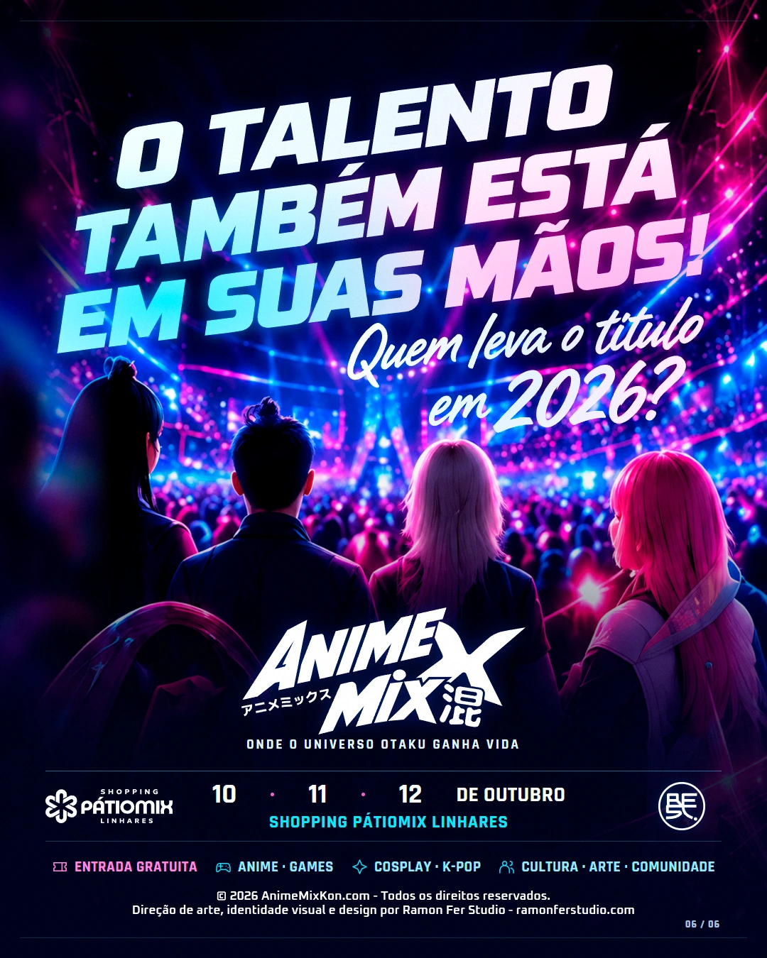 AnimeMix 2026: o talento também está em suas mãos