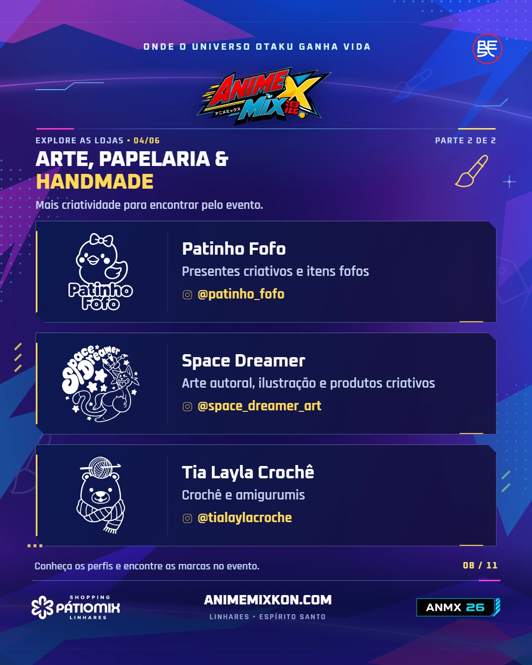 Arte e handmade: Patinho Fofo, Space Dreamer e Tia Layla Crochê