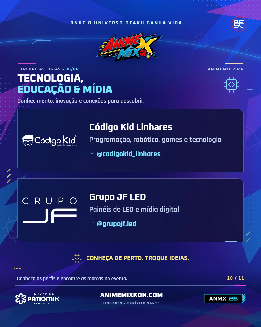 Tecnologia e mídia: Código Kid Linhares e Grupo JF LED
